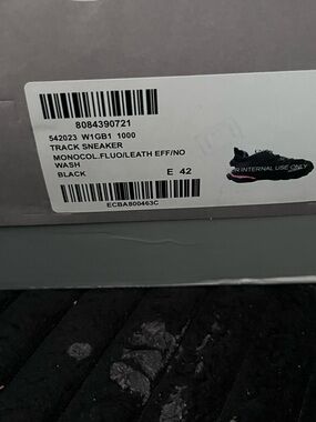 Balenciaga Black track Runner Sneakers